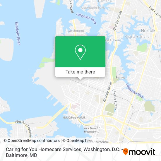 Caring for You Homecare Services map