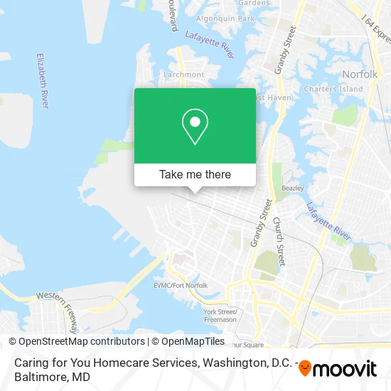 Mapa de Caring for You Homecare Services