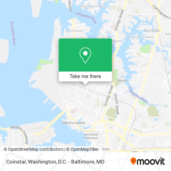 Coinstar map
