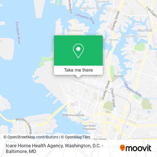 Icare Home Health Agency map