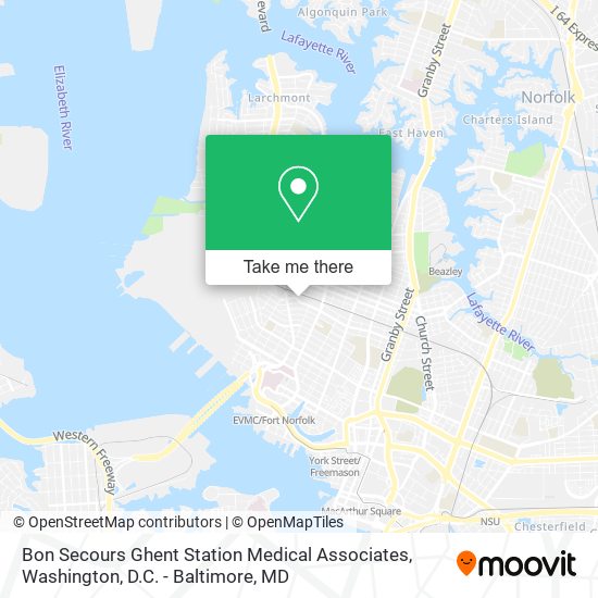 Bon Secours Ghent Station Medical Associates map