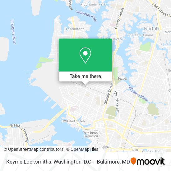 Keyme Locksmiths map