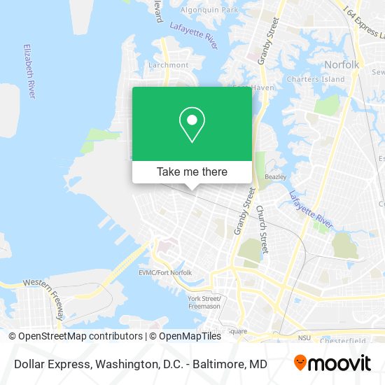 Dollar Express map