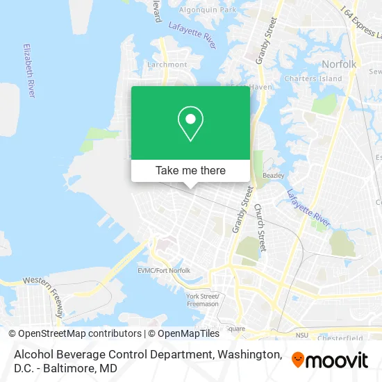 Alcohol Beverage Control Department map