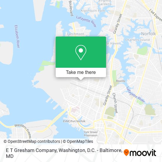 E T Gresham Company map
