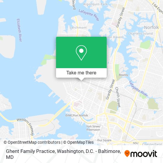 Ghent Family Practice map