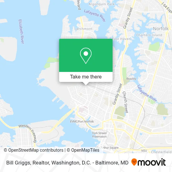 Bill Griggs, Realtor map