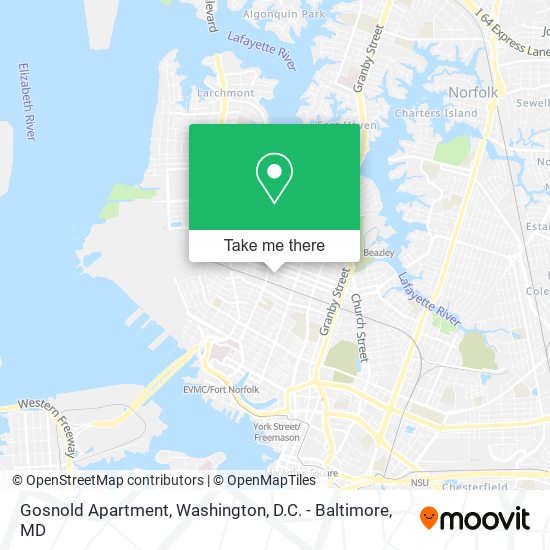 Gosnold Apartment map