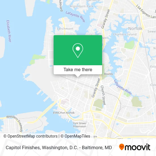 Capitol Finishes map