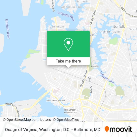Mapa de Osage of Virginia