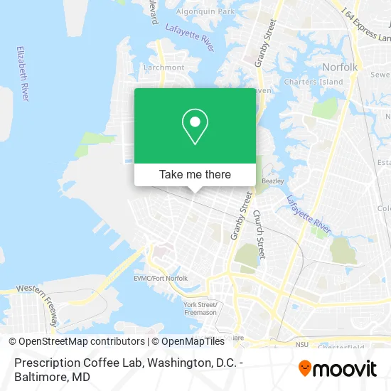 Prescription Coffee Lab map