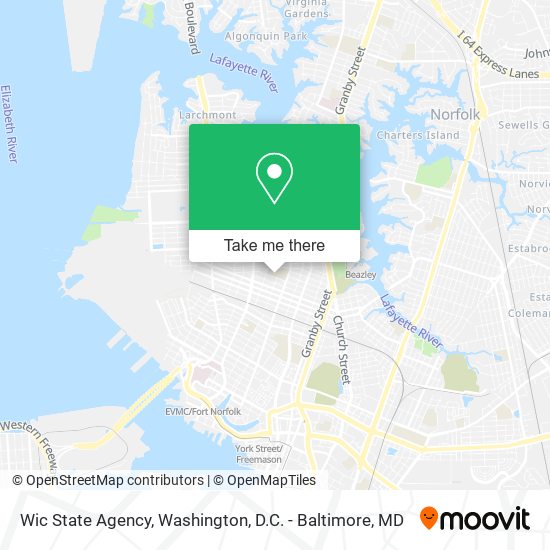 Mapa de Wic State Agency
