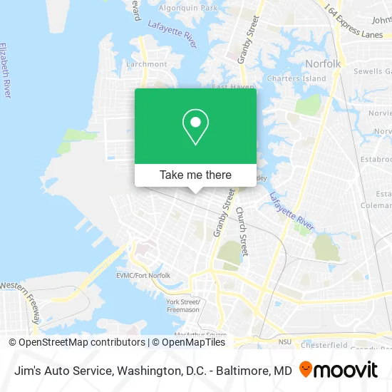 Jim's Auto Service map