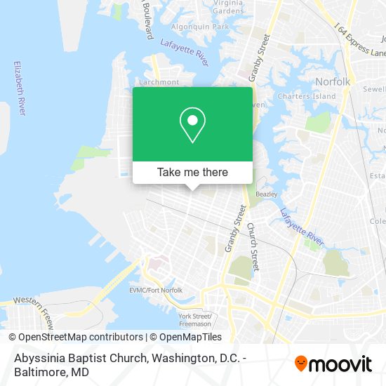 Mapa de Abyssinia Baptist Church