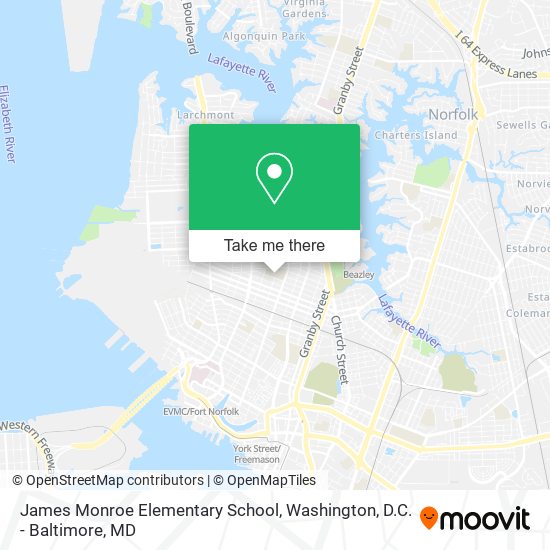 James Monroe Elementary School map