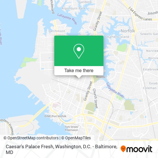 Caesar's Palace Fresh map