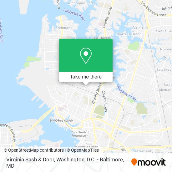 Virginia Sash & Door map