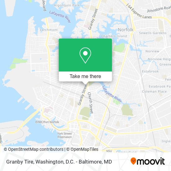 Mapa de Granby Tire