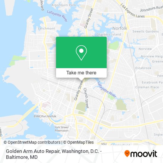 Mapa de Golden Arm Auto Repair