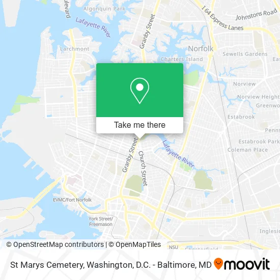 St Marys Cemetery map