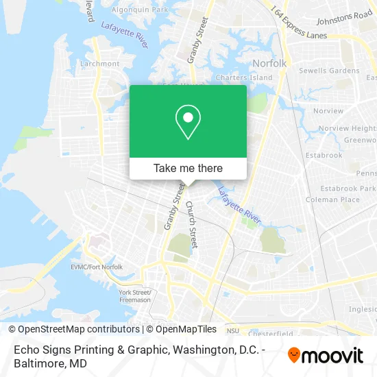 Echo Signs Printing & Graphic map