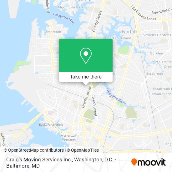 Mapa de Craig's Moving Services Inc.