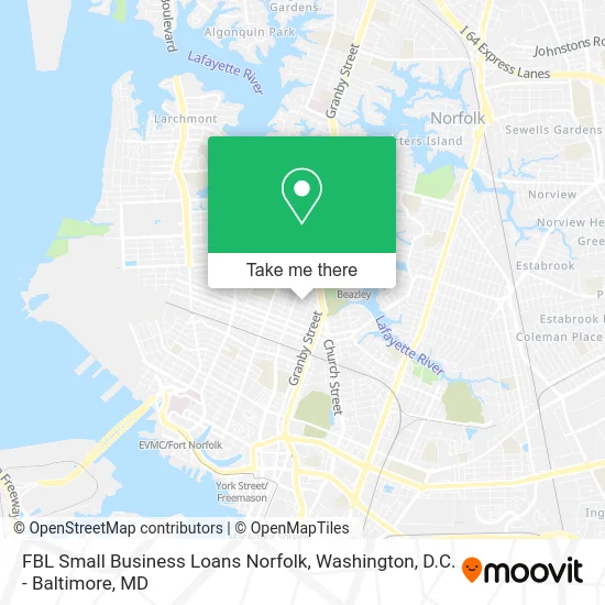 FBL Small Business Loans Norfolk map