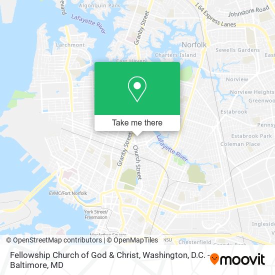 Mapa de Fellowship Church of God & Christ