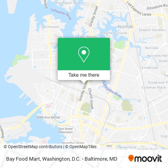 Bay Food Mart map