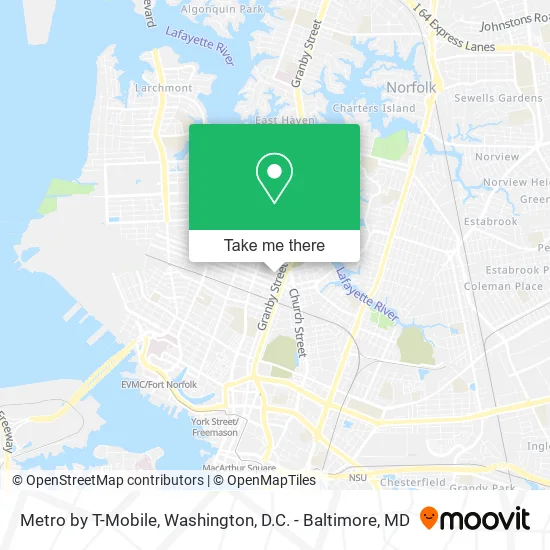 Metro by T-Mobile map