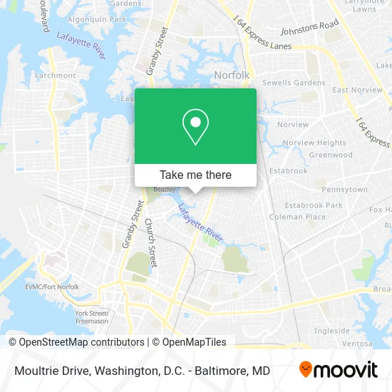 Moultrie Drive map