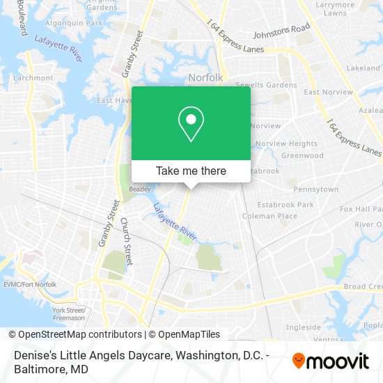 Mapa de Denise's Little Angels Daycare