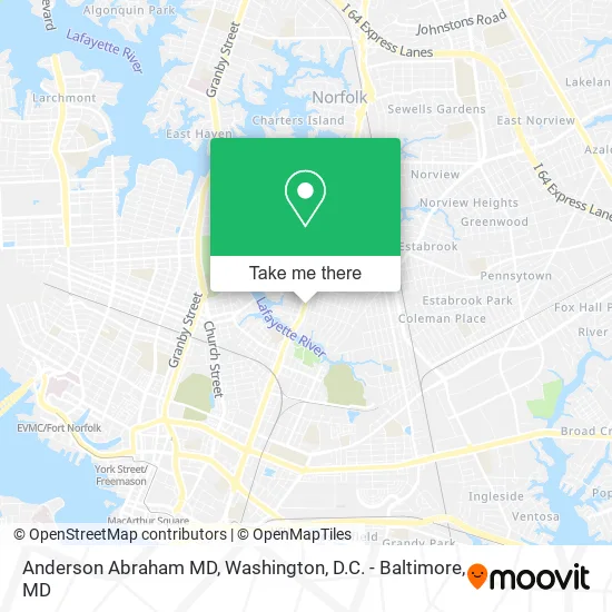 Anderson Abraham MD map