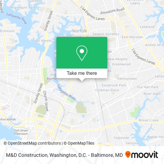 M&D Construction map