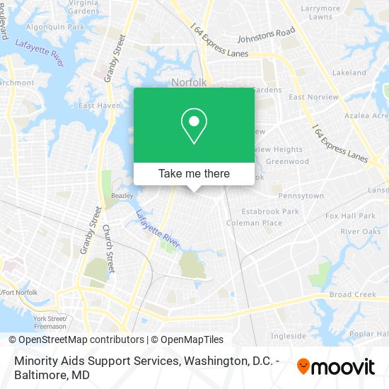 Minority Aids Support Services map
