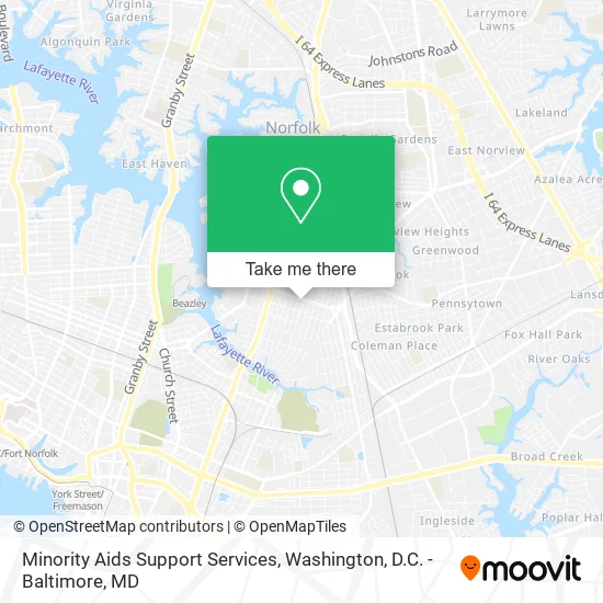 Minority Aids Support Services map