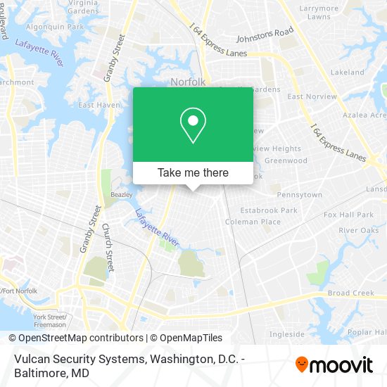 Vulcan Security Systems map