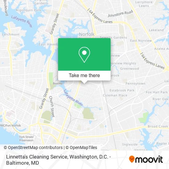 Mapa de Linnetta's Cleaning Service