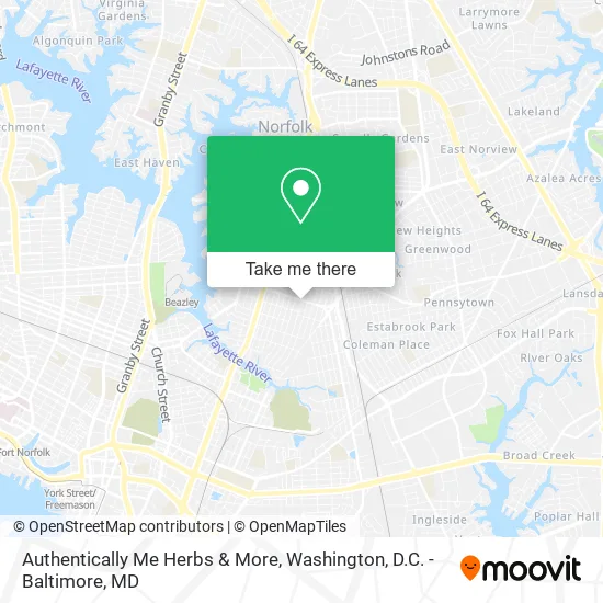 Authentically Me Herbs & More map