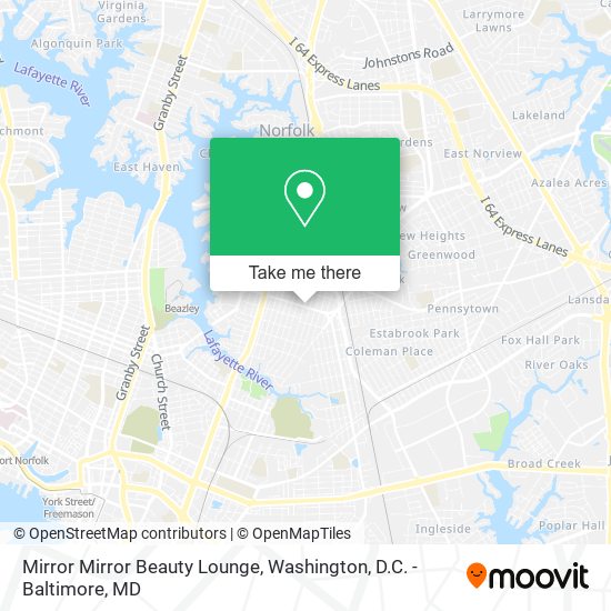 Mapa de Mirror Mirror Beauty Lounge