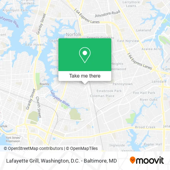 Lafayette Grill map