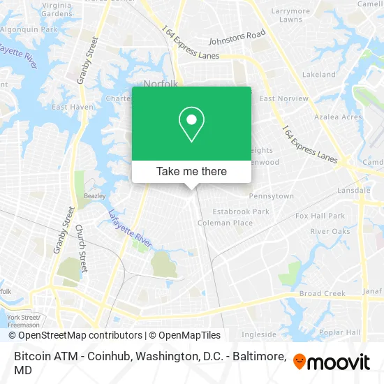 Mapa de Bitcoin ATM - Coinhub