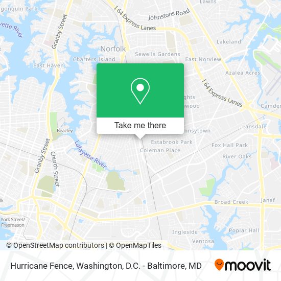 Mapa de Hurricane Fence