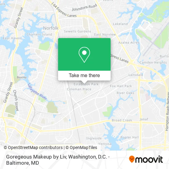 Goregeous Makeup by Liv map