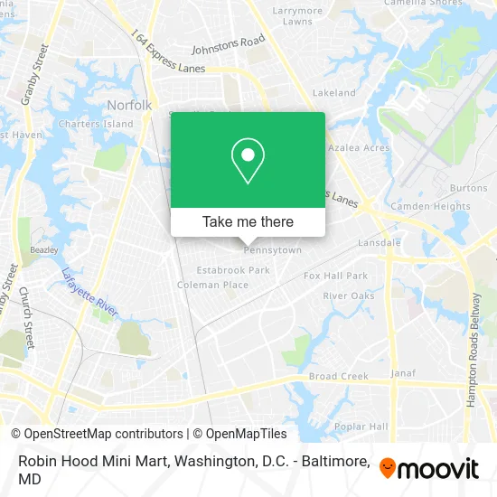 Robin Hood Mini Mart map