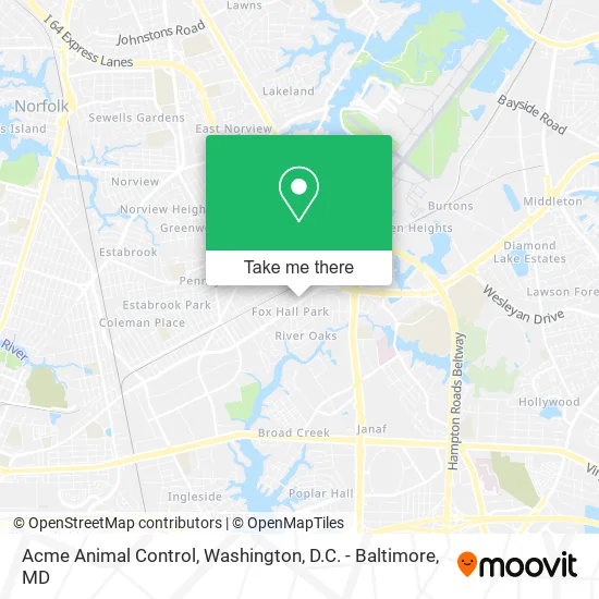 Acme Animal Control map