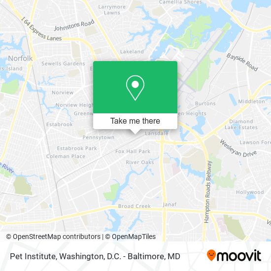 Pet Institute map