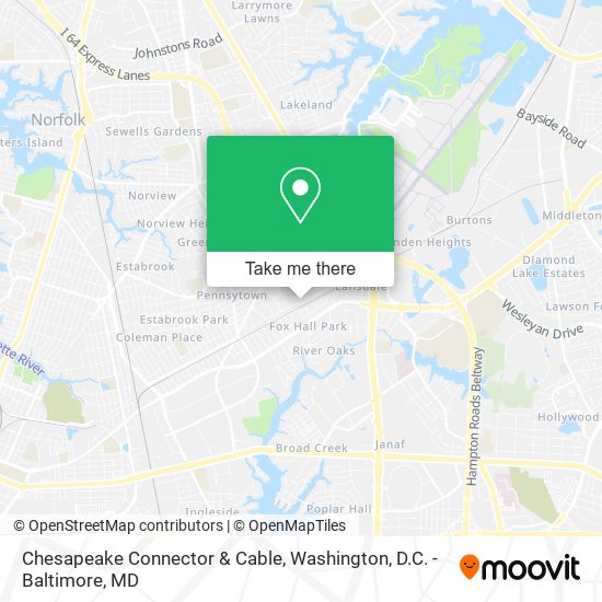 Chesapeake Connector & Cable map