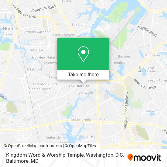 Mapa de Kingdom Word & Worship Temple