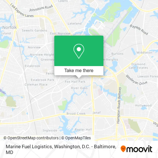 Marine Fuel Logistics map